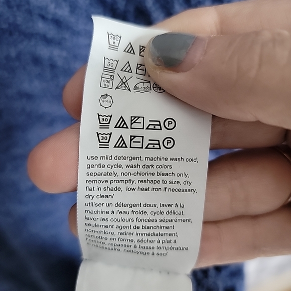 Calvin Klein Womens Blue V Neck Sweater Size XXL - Picture 6 of 9